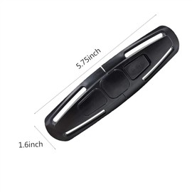LiXiongBao Seat Chest Harness Seat Safety Belt Buckle Lock Stroller Chest Buckle Universal Replacement for Baby and Kids Trend,Seatbelt Buckle Parts (Black)