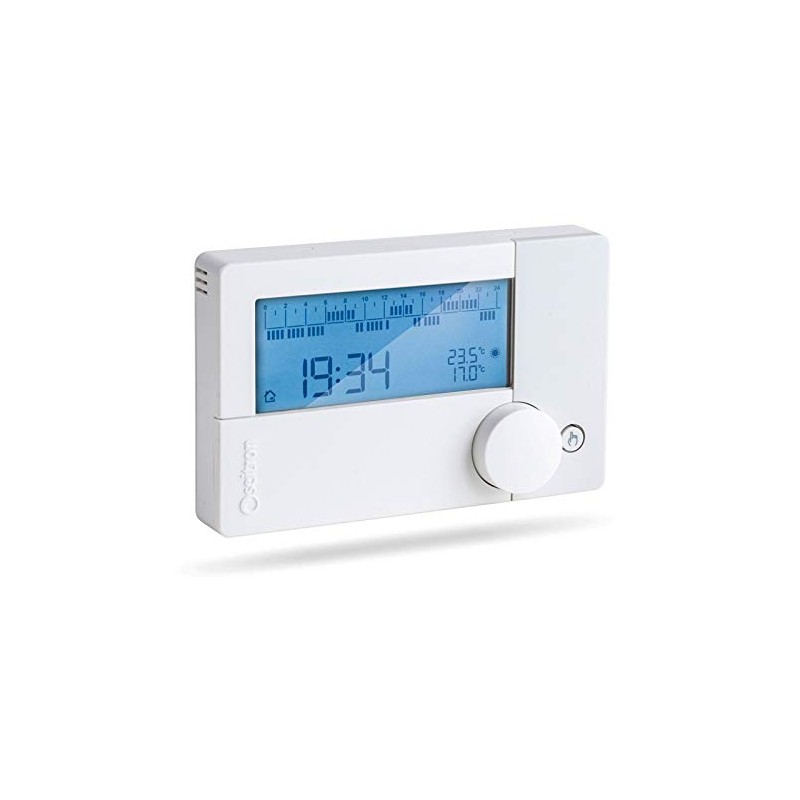 SEITRON Freetime Evo Termostato programmabile Giornaliero Digitale a Batteria, Plastica