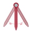 Tiardey Mini Drawing Compass Ruler And Woodworking Ruler With Circular