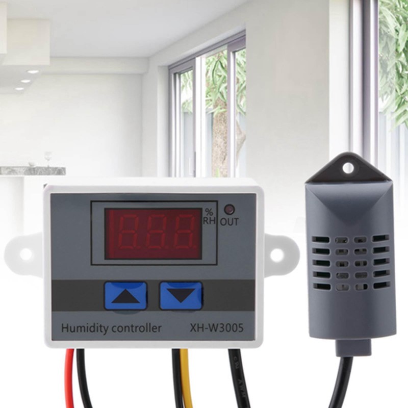 lvifloae XH - W3005 Humidity Sensor Switch Digital Humidity Controller