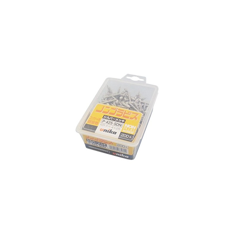 Unica Non-Plastis Silver Pan Head P-425-SDN Pack of 200