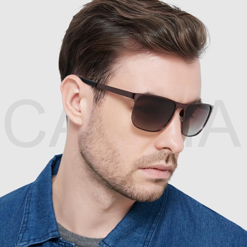 CARFIA UV Protection Mens Sunglasses Polarised Mirrored Glasses for Driving