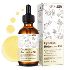 Cyperus Rotundus Oil for Hair Removal, Organic Natural Nut Grass Oil, Cyprus Rotundus Oil for Hair Growth Inhibitors, Multi-Purpose to Reduce Body Hair Growth, Moisturising, Soothing