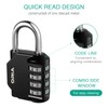 ORIA Combination Padlock, Combination Lock, Locker Lock, 4 Digit Combo