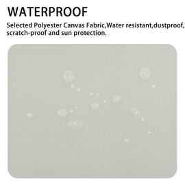 Canvas Repair Patch 9×11 Inch 3Pcs Waterproof Self-Adhesive Fabric Repair Patch for Tents,Boat Cover,Pop Up Canopy,Patio,Bags,Car Seats,Sofas,Furniture Cover(Beige Grey)