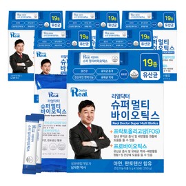 Real Doctor Super Multibiotics 19 Types Lactobacillus Fructooligosaccharide Probiotics 50 Packets, 6 Pieces / 리얼닥터 슈퍼 멀티바이오틱스 19종 유산균 프락토올리고당 프로바이오틱스 50포, 6개
