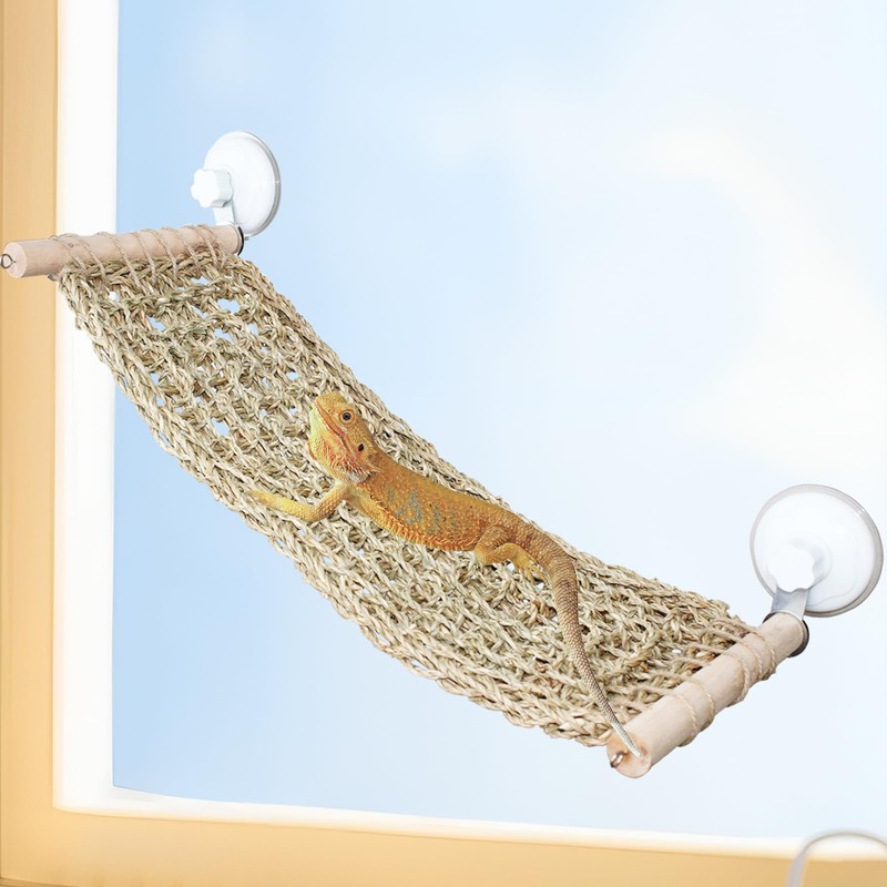 FlidRunest 21.6 x 7.8 in Seagrass Bearded Dragon Hammock for