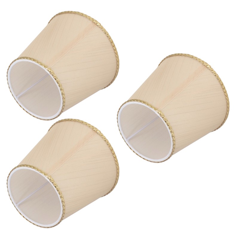 3Pcs Small Lamp Shades Soft Cloth Hand Crafted Safe Design
