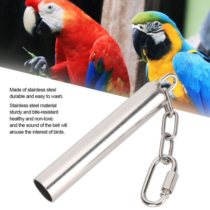 Squirrel Bells Stainless Steel Bells Toys for Birds Large Parrot