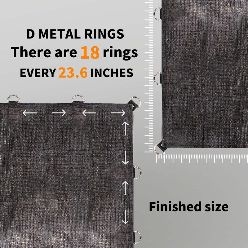 TARPAL Tarp 8x10 Feet Heavy Duty Tarps 14mil D-Ring Waterproof