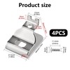 4 Pcs Replacement Belt Clips for Drill Drivers - Stainless