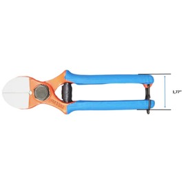 Professional (NO HOBBYIST) Heavy Duty Forged Double Cut Blades Shears #133/20 Flat Back Double Blade for Grafting and Pruning for scions