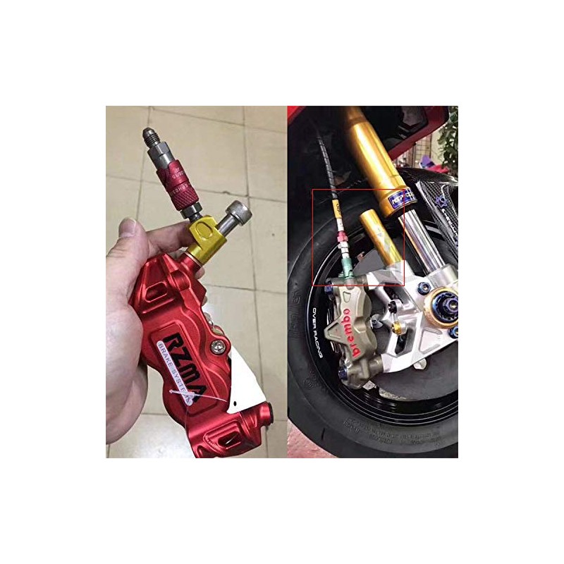 Stainless Steel Motorcycle AN3 3AN Front Brake Fluid Quick Removal