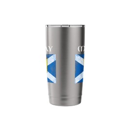 MacKay Scottish Clan Name Lion Rampant Scotland Flag Stainless Steel Insulated Tumbler