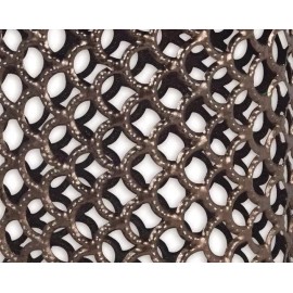 Deco Glow Lattice Solar Lantern Bronze