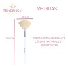 Brochas Faciales Abanico 4 Pzas Cerdas Naturales