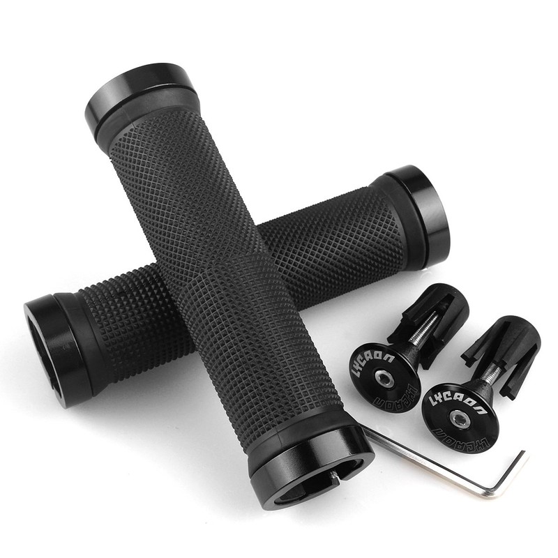 LYCAON Grips for Mountain Bikes Bicycle Handlebar Grips Double Lock