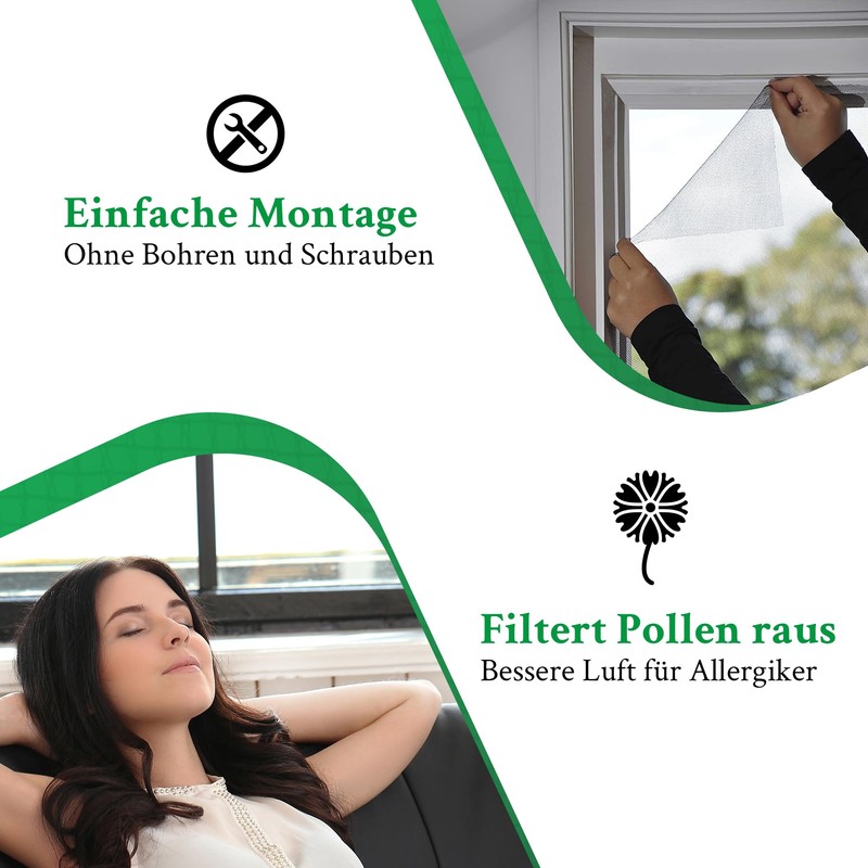 Fly Screen Window 150 x 180 cm Anthracite Can Be