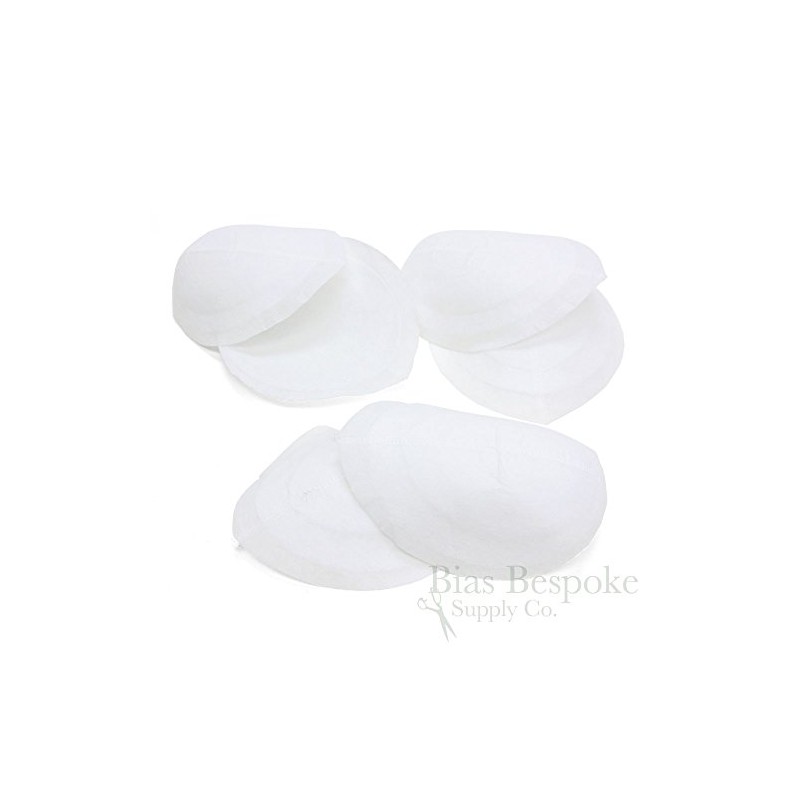 1 Pair of White Raglan Shoulder Pads for Garment-Making