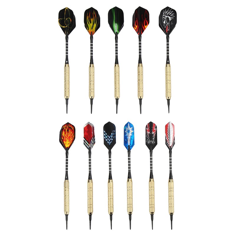 15pcs Soft Tip Darts Professional Plastic Tip Dart Sets Aluminum