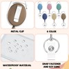 6 Color 60 Pcs Retractable Badge Holder Reel with Bulk