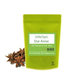 Organic Whole Star Anise - Illicium verum | Dried Herbs & Spices. Chinese Star Anise Pod 30g