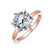 Personalize Wedding Classic Timeless Cubic Zirconia 3CTW AAA CZ 6