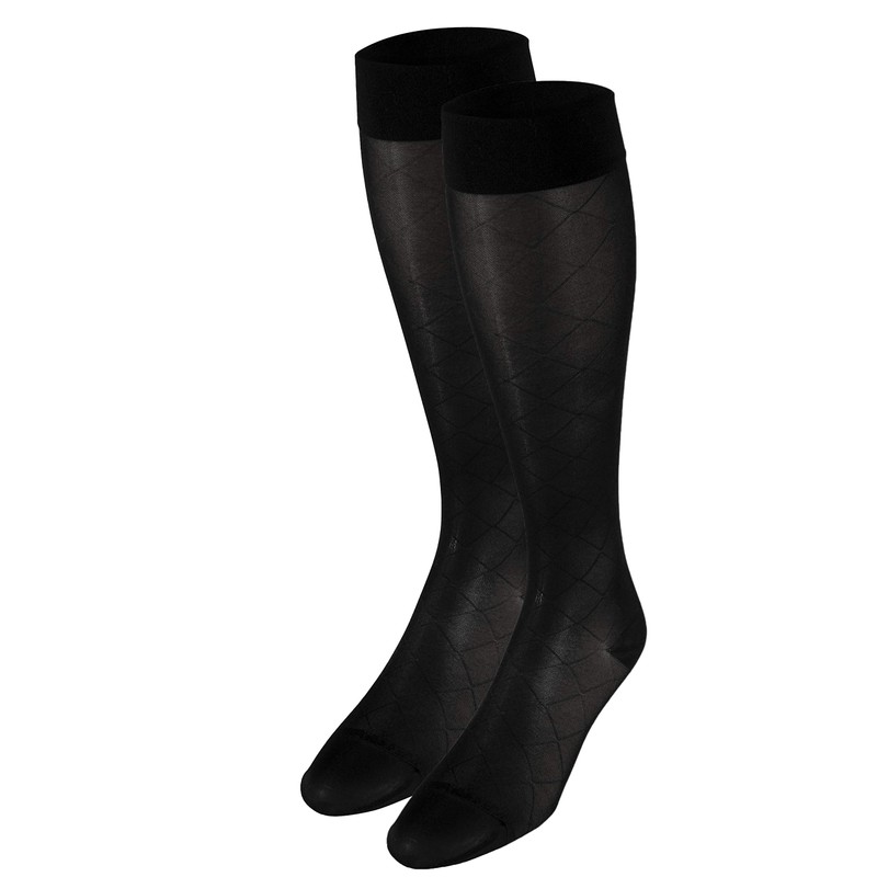 Truform Sheer Compression Stockings, 15-20 Mmhg, Women's Knee High Length,