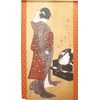 Noren Workshop Noren Katsushika Hokusai Mirrored Beauty Figure, Approx. 33.5