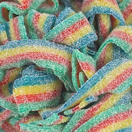Rainbow Belt Sweet Pieces Fizzy Sour (200g)