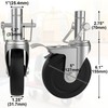 5 Inch Scaffolding Casters Set of 2 Heavy Duty Baker