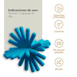 Multivitamínico para Hombre ZeroNovo® 30 cápsulas a base de Creatina, vitaminas, minerales y BCAAS