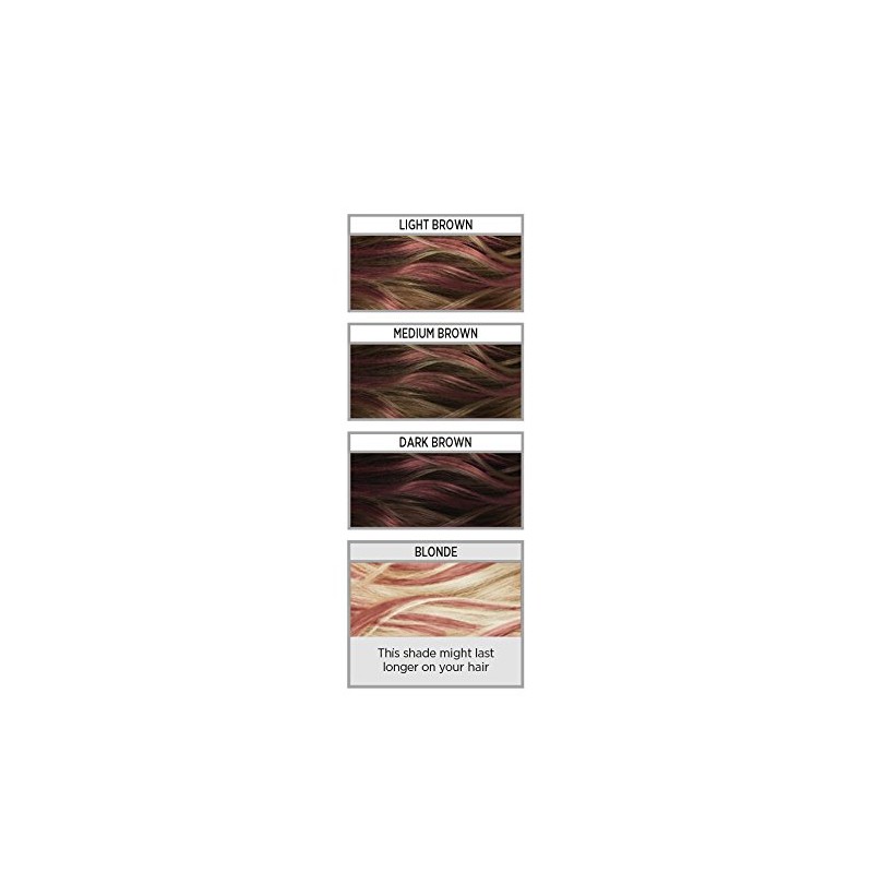 Colorista Hair Makeup Temporary Brunette Hair Colour, Choc Rose