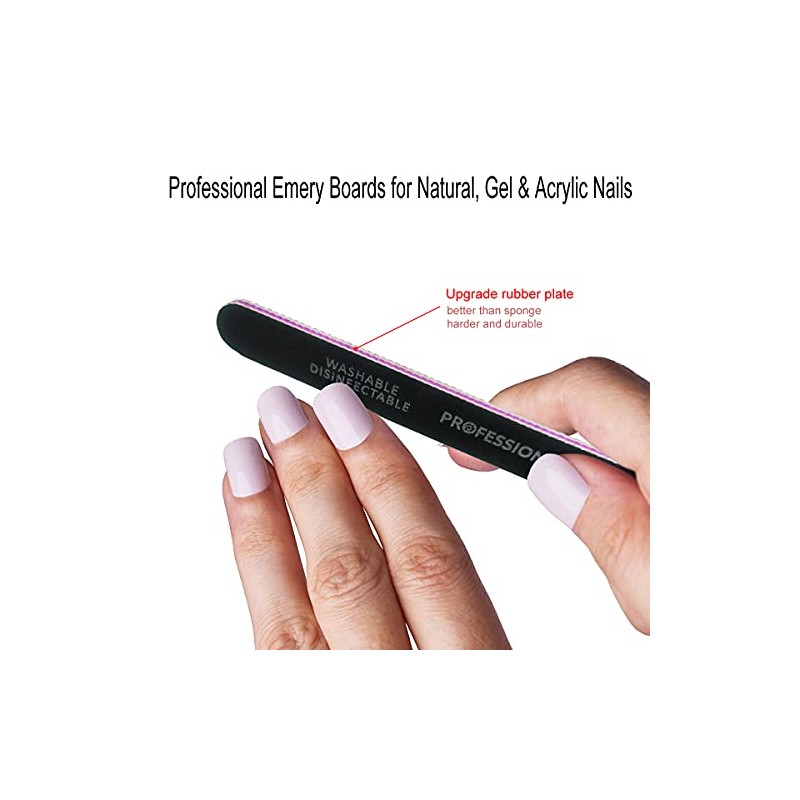 15-Piece Professional Nail File and Buffer Kit with Storage Box