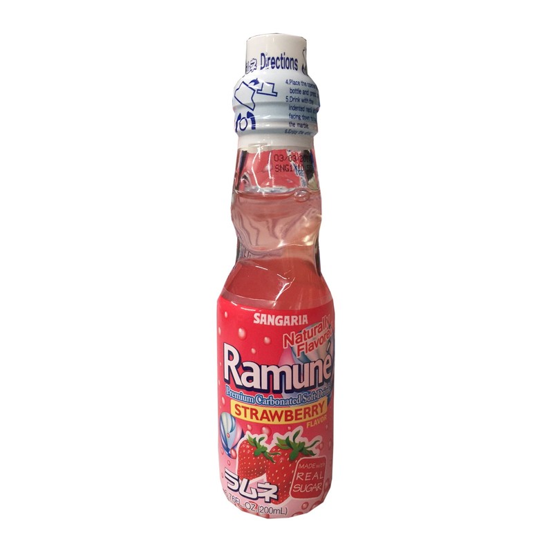 Sangaria Ramune Premium Carbonated Soft Drink 6.76 fl oz per