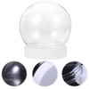 EXCEART 10pcs Keepsake Display Case Keepsake Globe Empty Water Globes