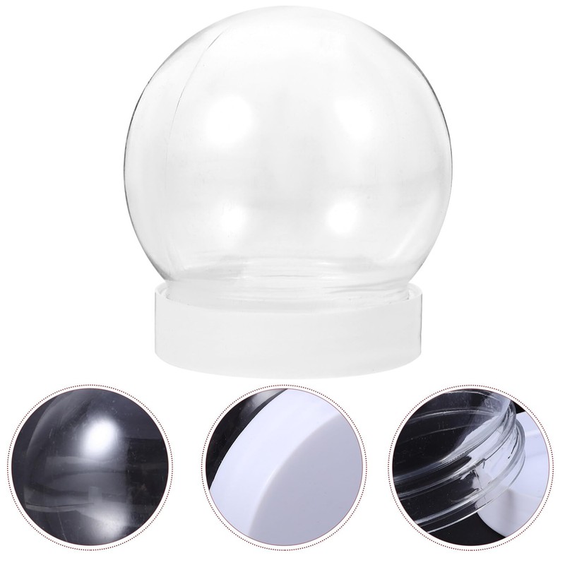 EXCEART 10pcs Keepsake Display Case Keepsake Globe Empty Water Globes