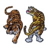 POWIITEM Embroidered Patch, Tiger, Iron, Extra Large Applique (Front and
