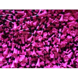 Champ 100 Pride Professional Tee System Evolution 2 3/4" Hot Pink and Black Golf Tees
