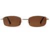 Laurinny Retro Rectangular Sunglasses for Men and Women Square 90s