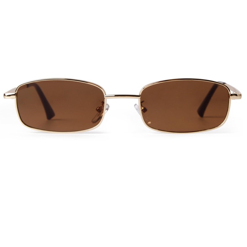 Laurinny Retro Rectangular Sunglasses for Men and Women Square 90s