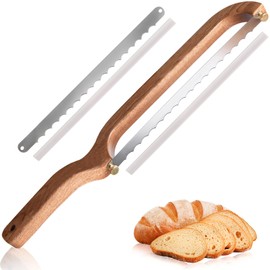 YAPULLYA Bread Bow Knife for Sourdough, Bread Saw for Homemade Bread, Sourdough Knife Slicer Cutter for Left-handed Slicing