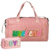 2 Pcs Travel Bag Weekender Bags For Women Sleepover Bag