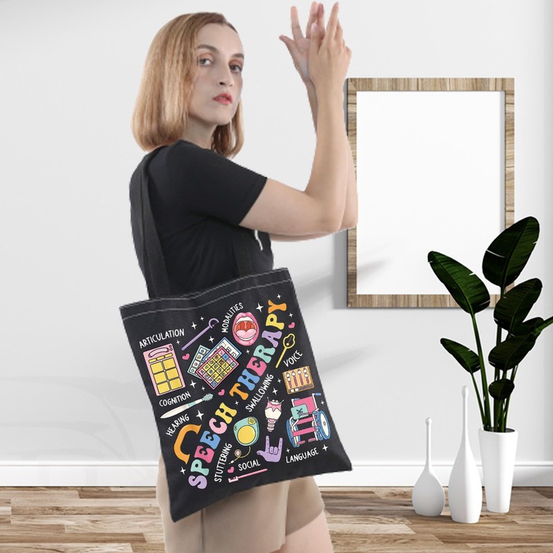 LEVLO Speech Therapy Tote Bag SLP Appreciation Gift Speech Language