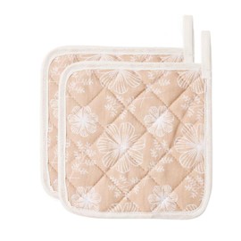 Set of 2 Potholders Cotton Posy Cosy 15 x 15 cm
