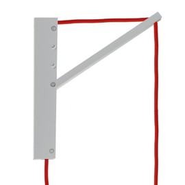 creative cables - Pinocchio Adjustable Wooden Wall Mount for Pendant Lights - White