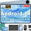 Android 14 Tablet, 11 inch Tablet with Keyboard, 12GB+128GB, 1TB