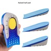 Height Increase Insole Heel Lift Inserts Invisible TPE Half Increased