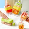 Ice Cube Bottle, 2 in 1 Touch-Free Ice Cube Tray