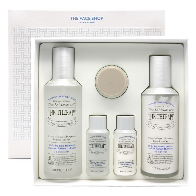 The Face Shop The Therapy Moisture 2-piece Special Set /